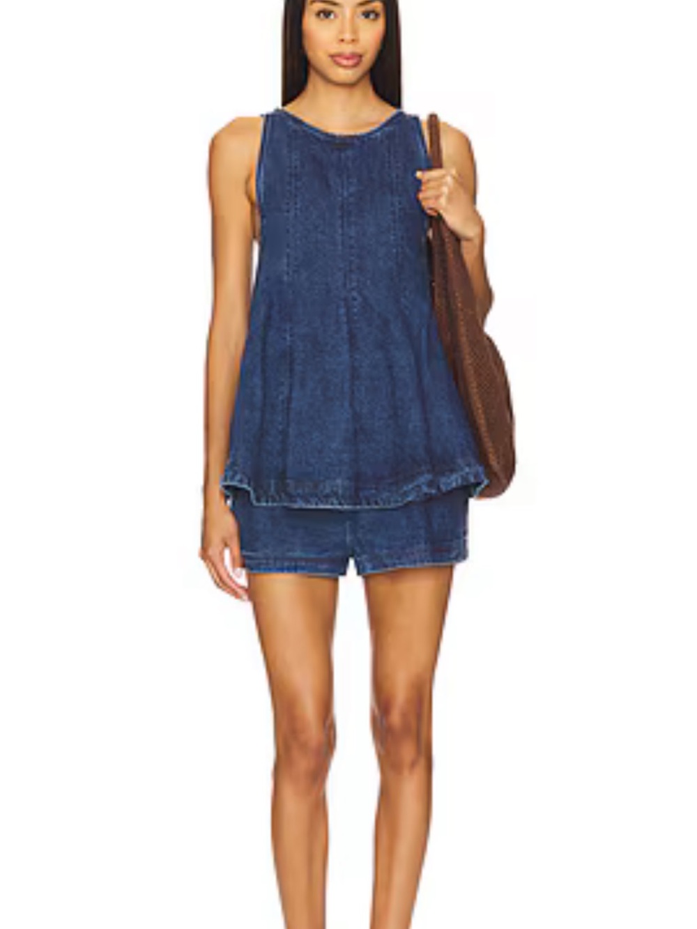 Free People x REVOLVE Cassius Denim Set in Mid Wash